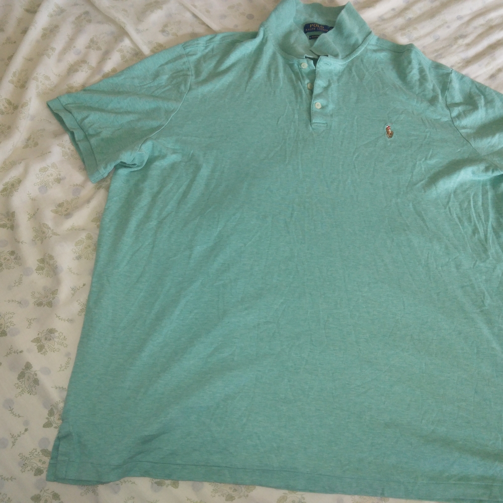 Ralph Lauren Classic Fit Men's Green Polo Shirt Size 2XL